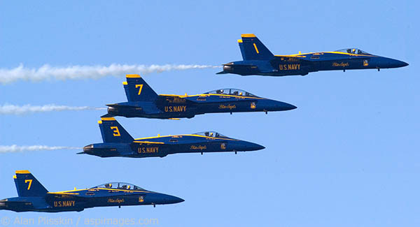 The Blue Angels perform during Fleet Week in San Francisco.