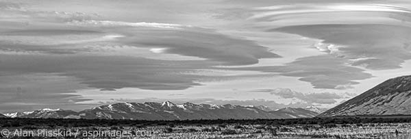 The high winds created amazing lenticular clouds in Patagonia.