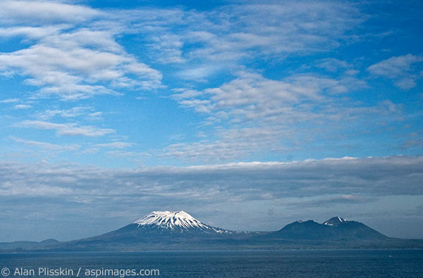 Although inactive, this volcano across the water from Sitka still looks quite menancing.
