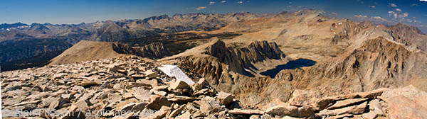 A panoramic view from the highest point in the continental United States.