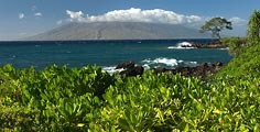 West Maui as seen from Wailea.