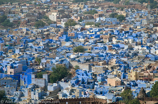 Jodhpur is also called the Blue City because all of the Brahma worshippers painted their houses blue.