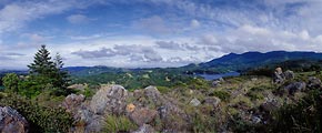 This panoramic images shows much of west Marin County’s open space.