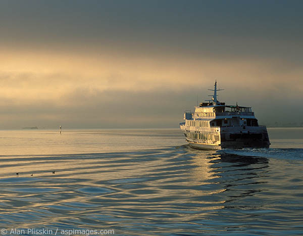 The Larkspur Ferry is a popular way to commute to San Francisco.