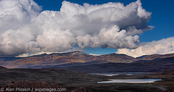With a storm nearby the clouds above offered dramatic lighting that highlighted the beauty of the landscape around us.